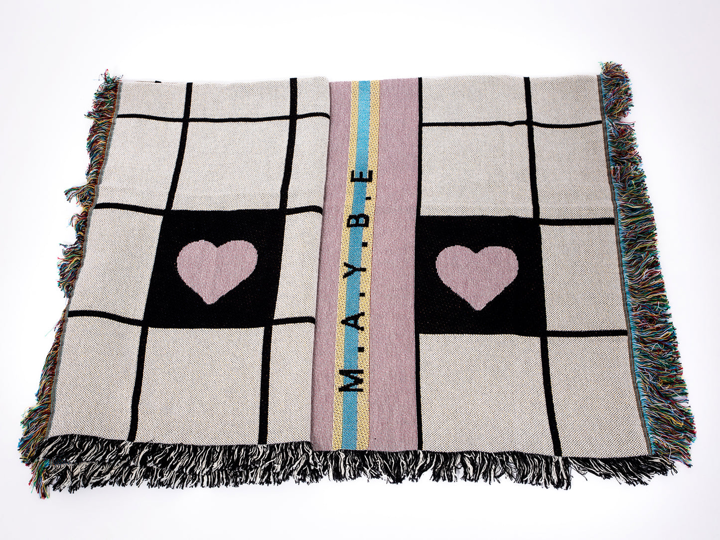 Grid Eyelids Jacquard Blanket