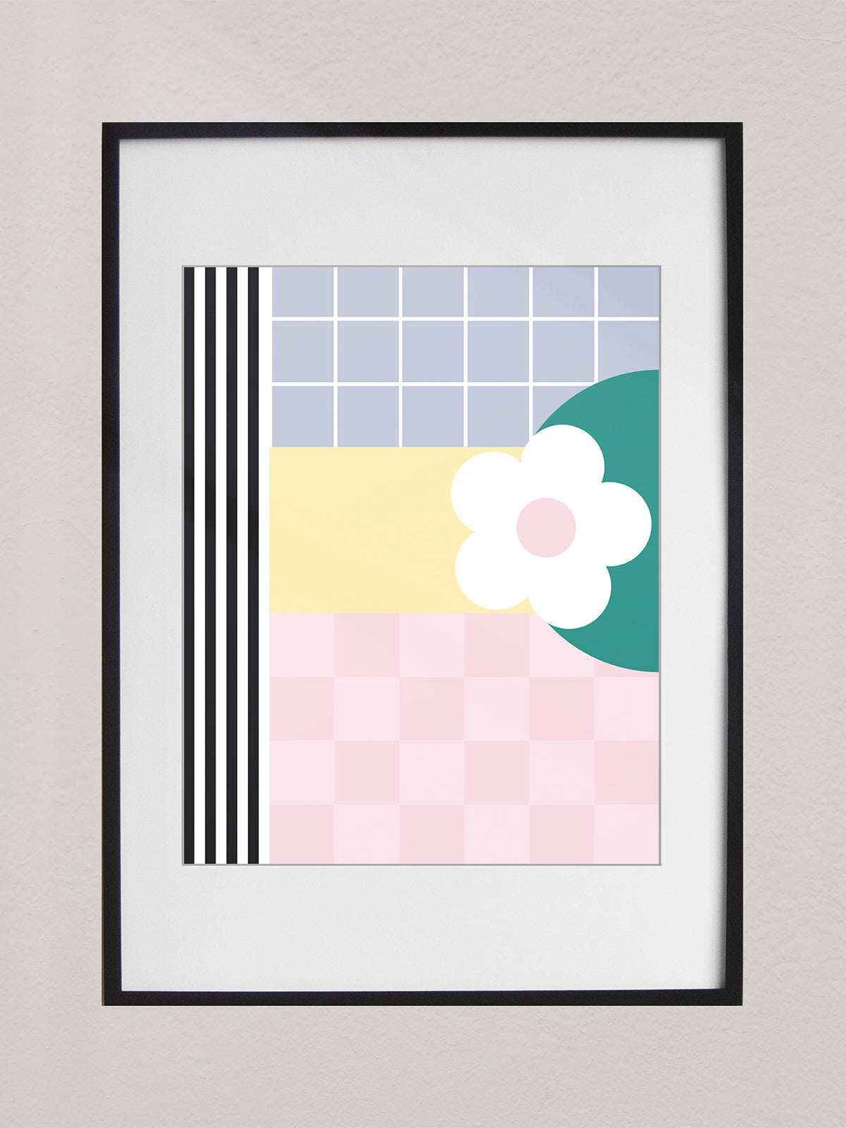 Framed Art Print Flower Harmony