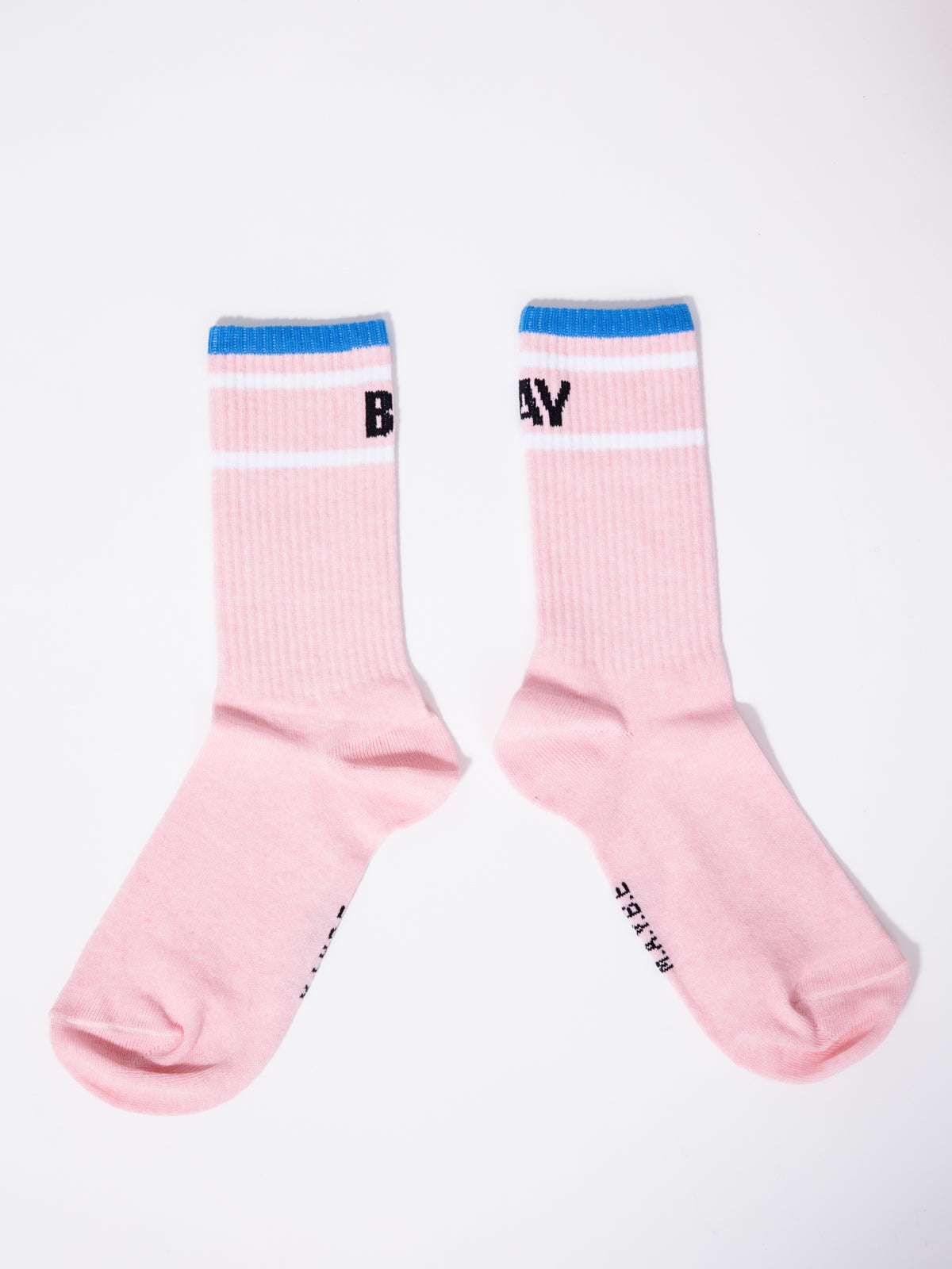 Branded Socks with Rib Top