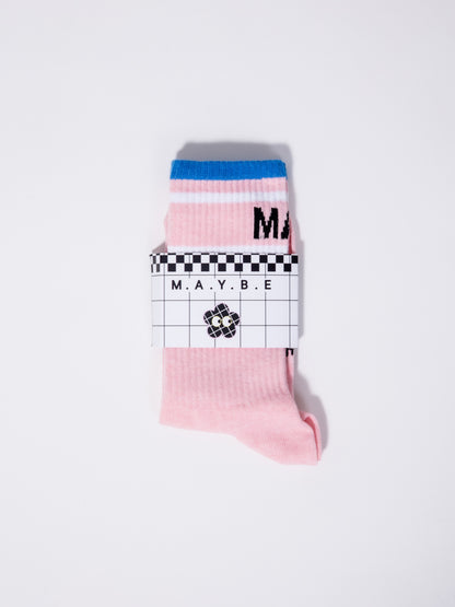 Branded Socks with Rib Top