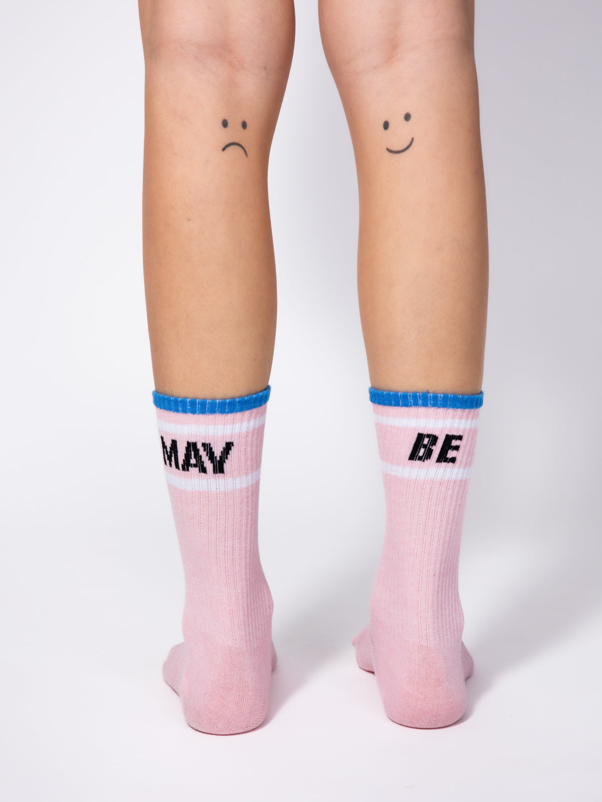 Branded Socks with Rib Top