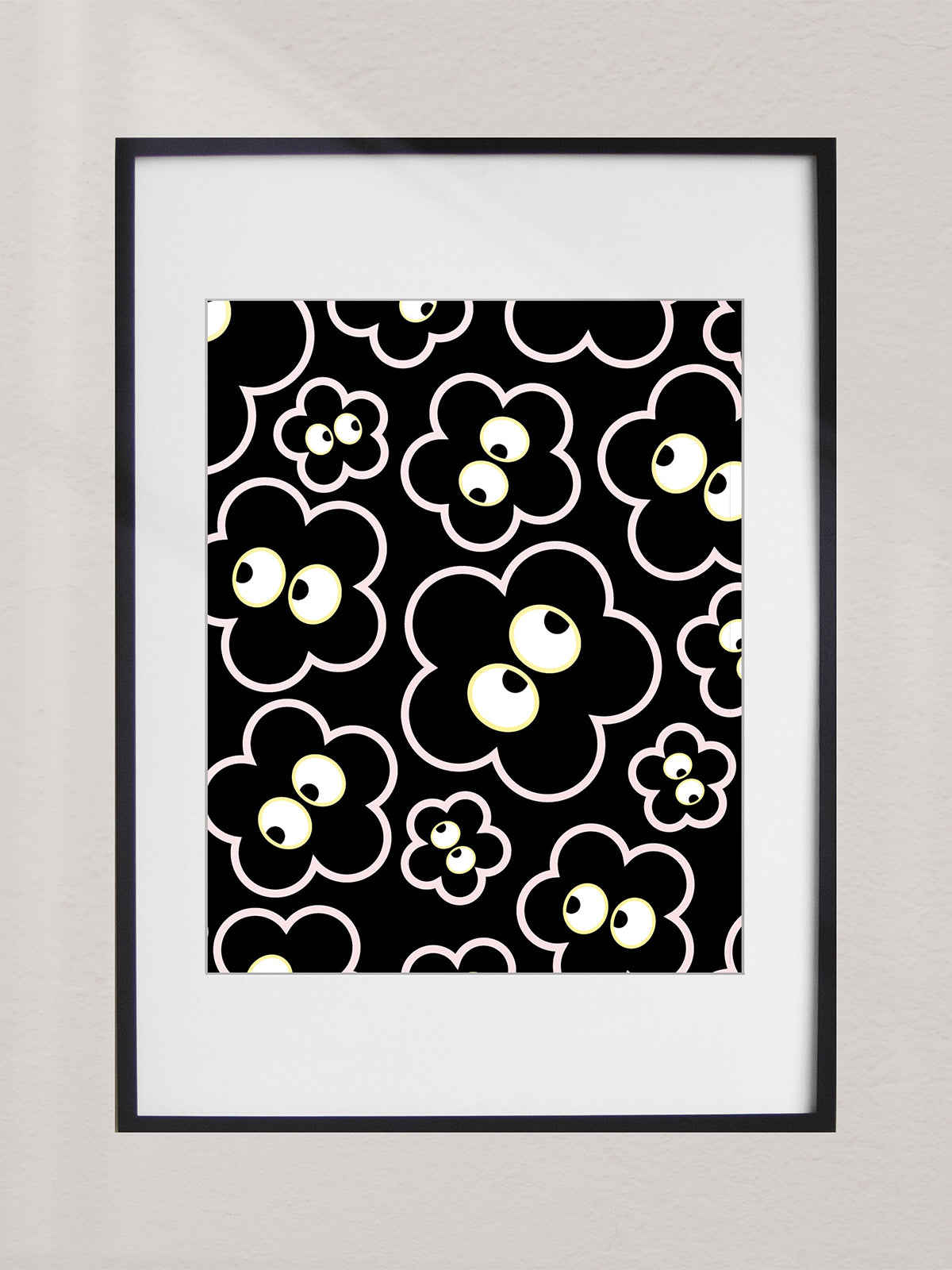 Framed Art Print Flower Invasion