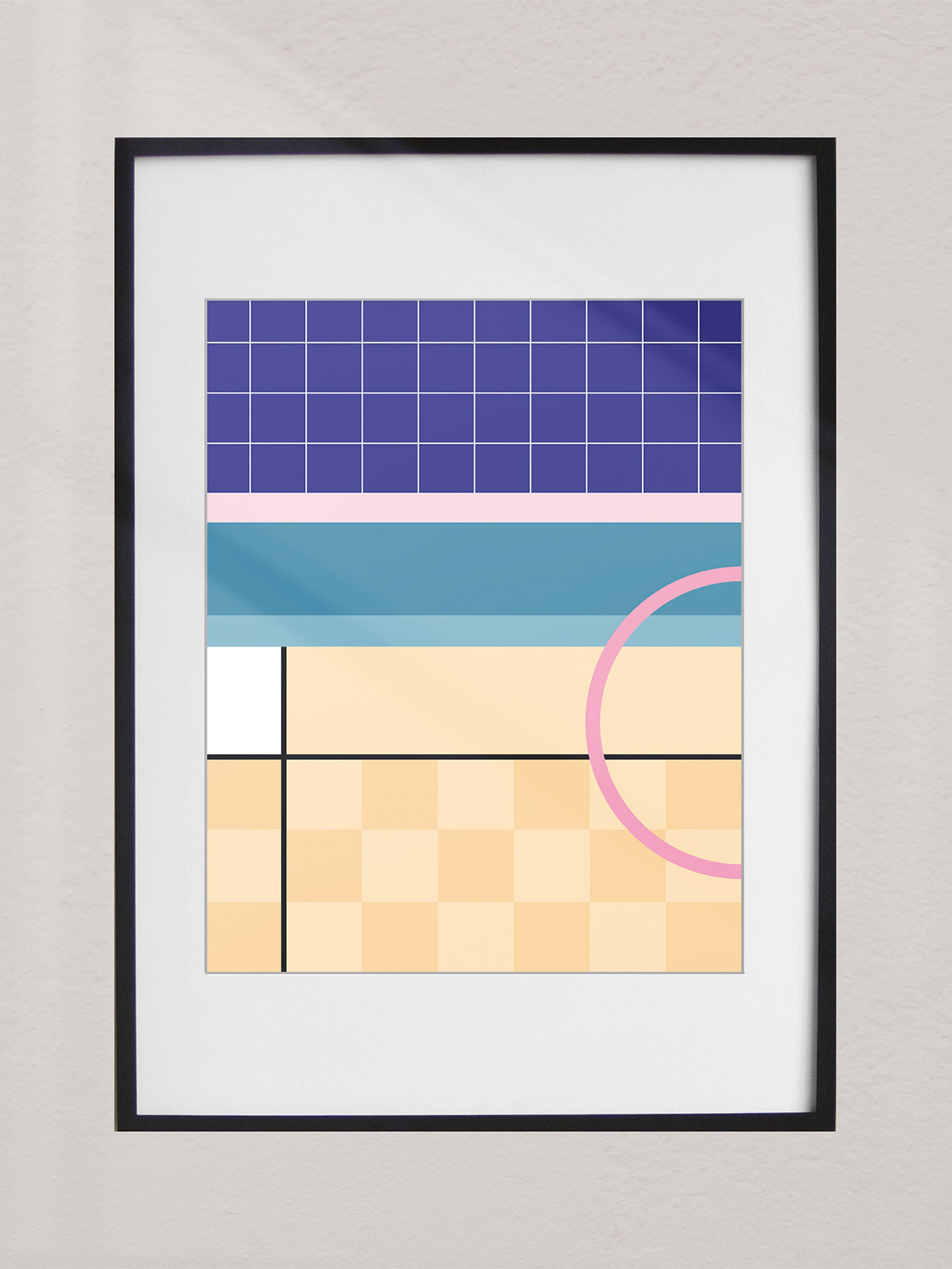 Framed Art Print Courtyard