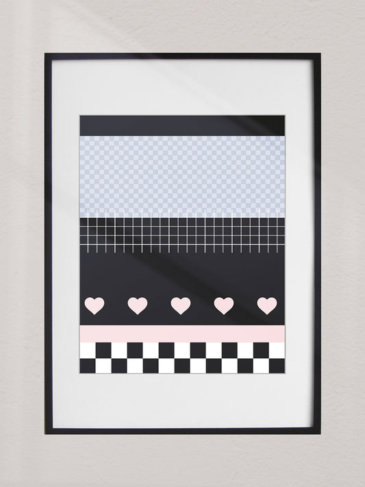 Framed Art Print Love On Top