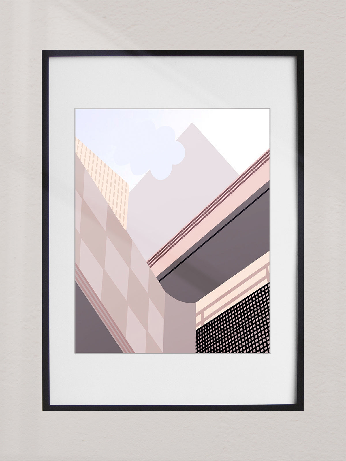 Framed Art Print No Roofs