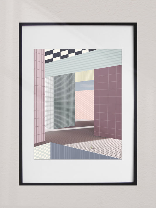 Framed Art Print Grids and Checkers