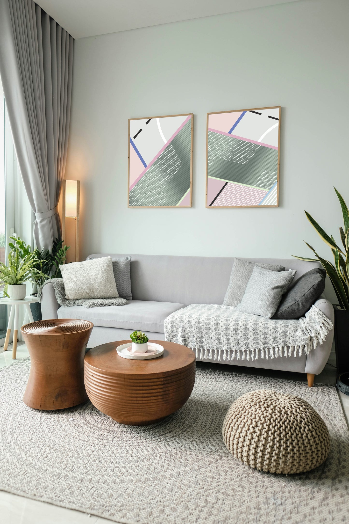 Framed Art Print Mix and Match - House Mockup